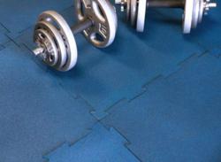 Puzzle-Lock Recycled Rubber Tiles